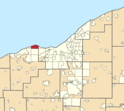 Location of Avon Lake in Greater Cleveland