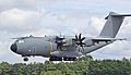 Airbus A400M Atlas of the Spanish Air Force (code EC-400) arrives RIAT Fairford 18July2019 arp