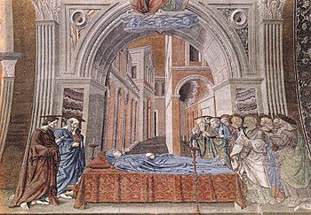 Andrea del castagno, Dormition of the Virgin