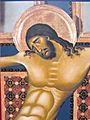 Arezzo-Chiesa di san Domenico-Crocifisso di Cimabue-closeup