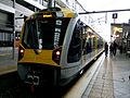 Auckland electric train at Newmarket station, April 2014