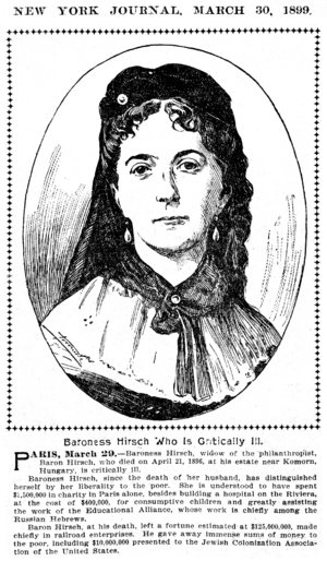 Baroness Hirsch-New York Journal-March 30, 1899