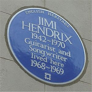 Blue plaque Hendrix