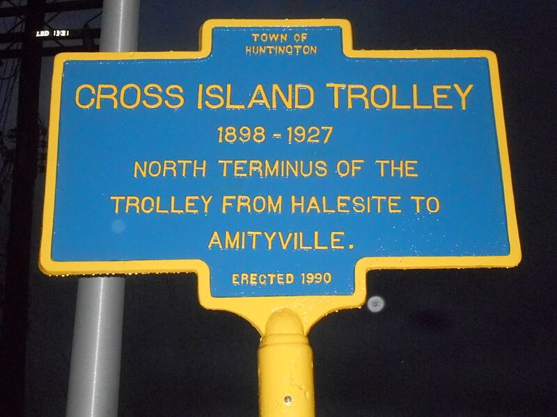 Cross Island Trolley HM; Halesite (NY) FD-2