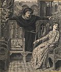 Dante Gabriel Rossetti - Hamlet and Ophelia