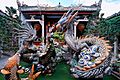 Dragon fountain at the back of the Cantonese Assembly Hall (Quang Trieu). Hoi An Ancient Town pagodas