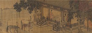 Duke Wen of Jin Recovering His State (晉文公復國圖) by Li Tang (李唐), 1140.jpg