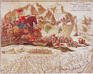 Eugen von Savoyen Alpen Covens Mortiers 1702
