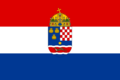 Flag of Croatia-Slavonia with CoA