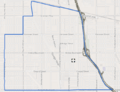 Geographical boundaries of Valley Glen neighborhood, Los Angeles, California