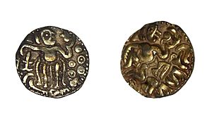 Gold coin of Raja Raja Chola I