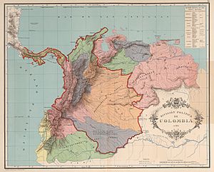 Gran Colombia map 1824