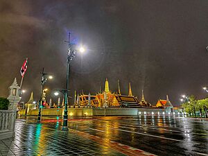 Grand Palace at a night in Bangkok