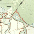 Hooks Island, California, USGS survey map 1953 (1955 edition)