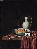 Hubert van Ravesteyn - Glass, flask, walnuts in a bowl, tobacco and pipe on a stone slab - Art Gallery of Ontario.jpg