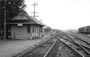 Illinois Central Depot, Gwin, Mississippi (1975)