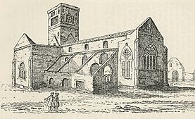 Iona Abbey, drawn by Richard Pococke