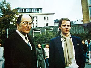 Jaan Kross + Cornelius Hasselblatt, October 1985 in Hamburg