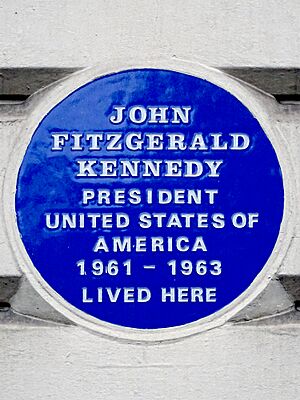 John Fitzgerald Kennedy President United States of America 1961-1963 lived here