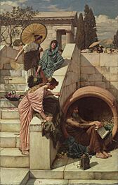 John Waterhouse - Diogenes - Google Art Project