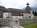 Jouers (Accous, Pyr-Atl, Fr) chapelle Saint-Saturnin, vue latérale