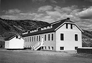 Kamloops Indian Residential School classroom 1950