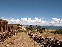 Lago Titicaca desde las alturas de Chucuito