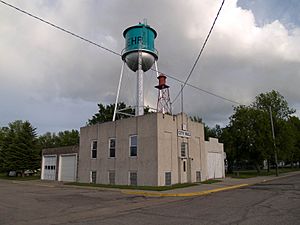 Lehr City Hall and Water Tower