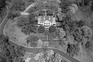 Lemon Hill Mansion, Fairmount Park, Philadelphia, aerial view looking north HABS PA,51-PHILA,234-32