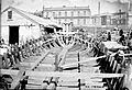 Lena at Bailey and Lowe yard and Gleeson's Hotel