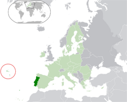 Location of the Azores within the European Union