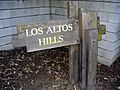 Los Altos Hills entrance sign