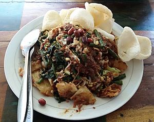 Lotek Indonesian food