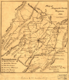 Map of Augusta County, Virginia, 1886 LOC 99446932