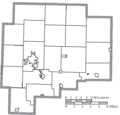 Map of Guernsey County Ohio Highlighting Salesville Village