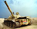 Me, Iraqi war tank