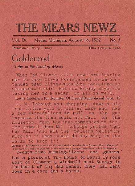Mears News Vol9 no5 p1