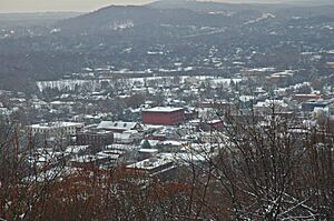 Millburn NJ winter from SM Reservation