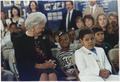 Mrs. Bush attends the United Nations International Literacy Day Celebration in New York City with children from the... - NARA - 186400