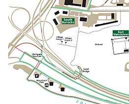 Old Apple Tree Park map detail, from- Fort Vancouver National Historic Site Area Map (cropped)