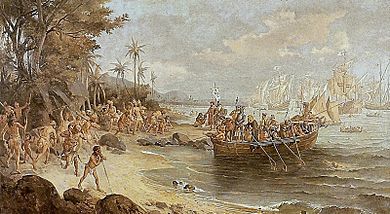 Oscar Pereira da Silva - Desembarque de Pedro Álvares Cabral em Porto Seguro em 1500