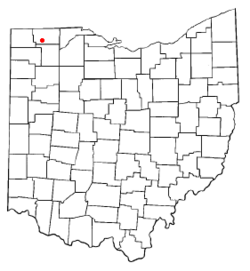 Location of Pettisville in Ohio