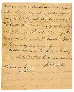 Phillis wheatley letter to obour tanner 1776 back.jpg