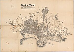 Plano de Gijón, 1910