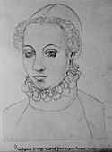 Portrait of Anna van Buren by Jacques Le Boucq d'Artois