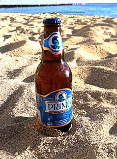 Primo Beer at Kaimana Beach