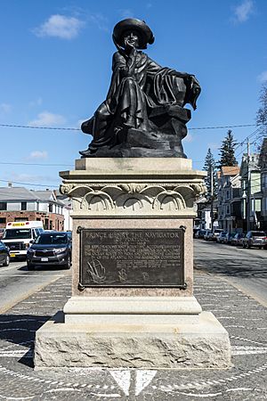 Prince Henry the Navigator statue, Fall River-ful view.jpg