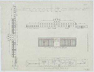 Prisoners' Barrack buildings, Moreton Bay, July 1839