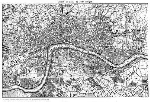 Rocque's Map of London 1741-5