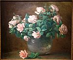 Roses by Charles Ethan Porter, c. 1882, oil on canvas - New Britain Museum of American Art - DSC09546